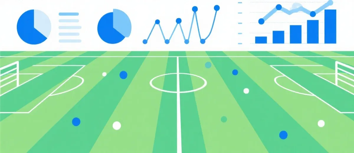 足球数据建模与可视化示意图